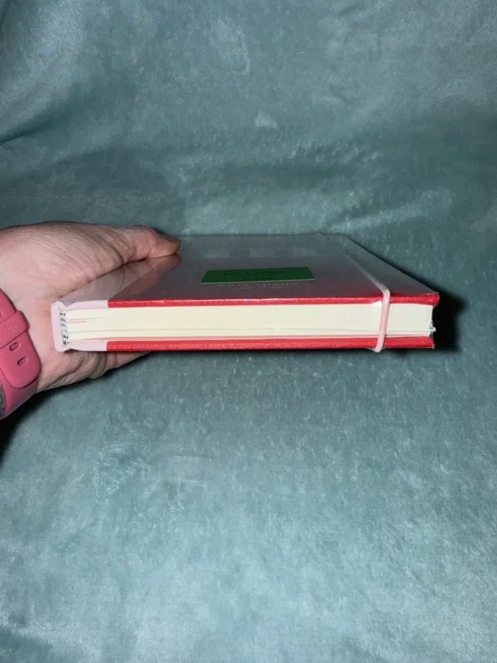 kate spade Red and Pink Hardcover Journal with 'm' Initial